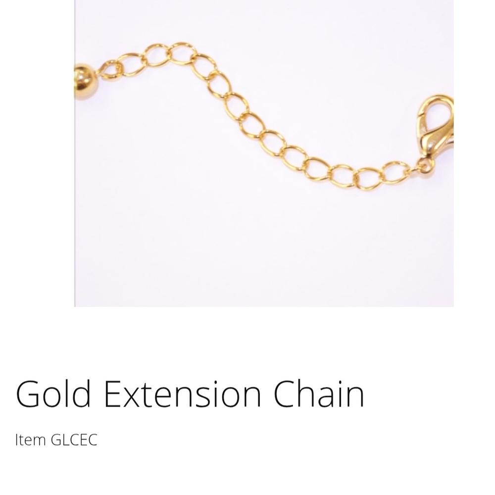 Touchstone Crystal Gold Extension Chain For Necklace New